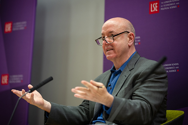 The London School of Economics and Political Science (LSE) in a lecture